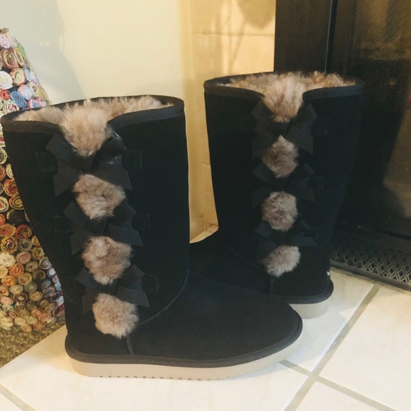 Koolaburra by Ugg Boots with Bows 🎀 and Fur - Picture 2 of 12